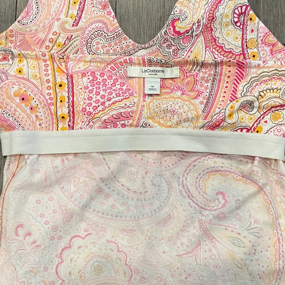 Vintage Liz Claiborne Paisley Halter Top - Picture 6 of 9